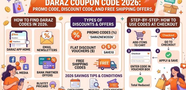 Daraz Coupon Code 2026: Promo Code, Discount Code and Free Shipping Offers